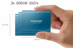 3x Samsung T5 500GB SSD