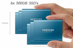 6x Samsung T5 500GB SSD