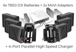 MoVI Pro+ 6x TB50 Batteries + ReadyRig Kit: RED/ARRI/URSA power & monitor cable