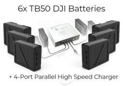 6× DJI TB50 Intelligent Flight Batteries + High Speed Charger