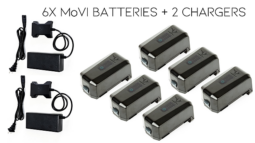 6x MoVI Pro Batteries + 2 Chargers from Freefly Systems